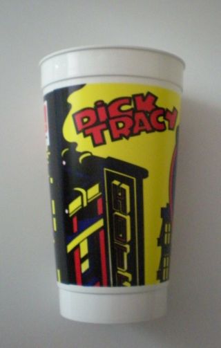 , Very Hard To Find Vintage Dick Tracy " The Kid " Plastic Collector Cup