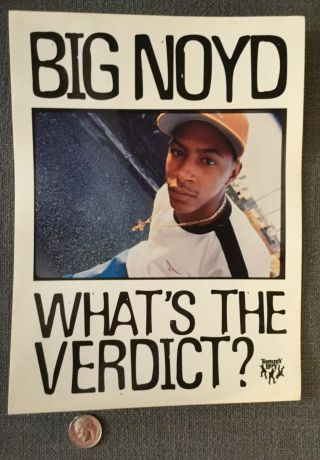 Rare Big Noyd Promo Only Hip - Hop Sticker Vtg Rap