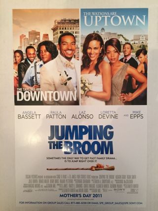 Jumping The Broom 11.  5x17 Promo Movie Poster Angela Bassett Paula Patton