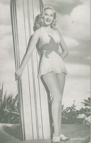 Penny Edwards - Hollywood Starlet Bathing Beauty Pin - Up 1950s Arcade/exhibit