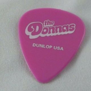 Vintage The Donnas Allison Robertson Signayure Guitar Pick 2003 Tour Pink/white