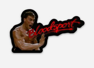 Bloodsport Logo Die Cut Vinyl Sticker Decal Sports Movie Karate