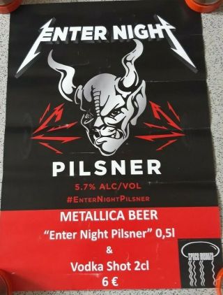 Metallica Poster Enter Night Beer