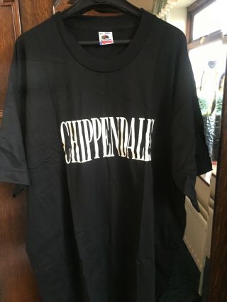 Vintage Chippendales European Tour 90’s Black T Shirt (xxl) Bnib
