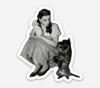 Judy Garland Dorothy Wizard Of Oz Die Cut Vinyl Sticker Decal Toto Retro