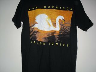 Van Morrison Avalon Sunset Tour 1990 L Concert T Shirt