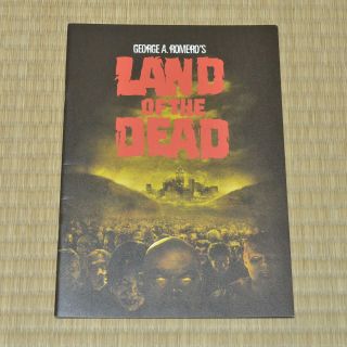 Land Of The Dead Japan Movie Program 2005 John Leguizamo George A.  Romero