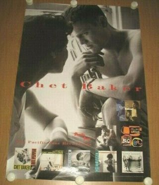 Chet Baker Pacific Jazz Recordings 1994 Capital Records Promo Poster
