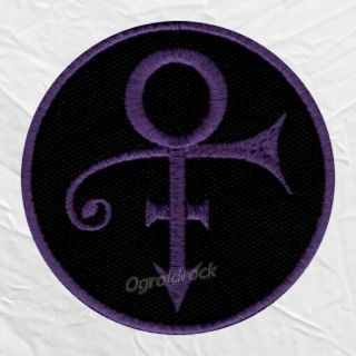 Prince Love Symbol Purple Logo Embroidered Patch Rogers Nelson Rain Pop Rock