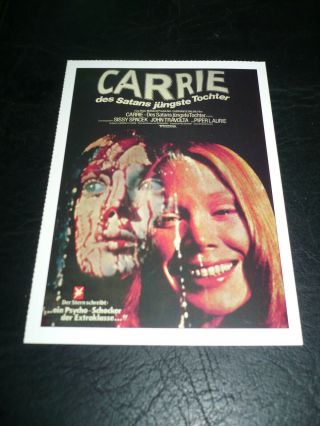Carrie,  Film Card [sissy Spacek,  John Travolta,  Piper Laurie] - Stephen King