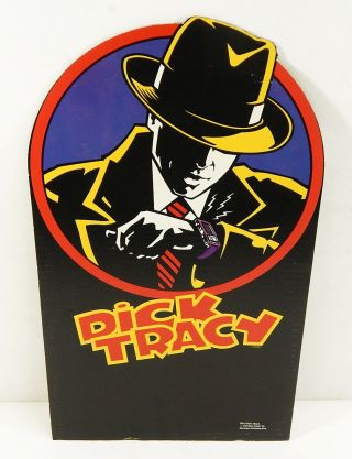 1990 Walt Disney Dick Tracy 17 " Cardboard Standee By Starmakers ^ Warren Beatty