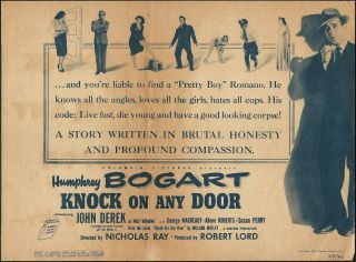 Movie Poster Knock On Any Door (colombia Pictures,  1949)