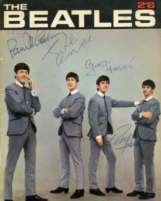 Reprint - Beatles Paul Mccartney - Lennon Signed 8 X 10 Glossy Photo Poster Rp