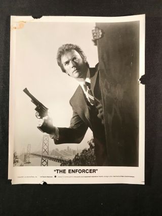 Clint Eastwood 8x10 B/w Photo From The Enforcer