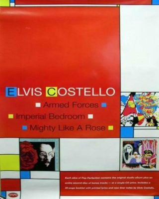 Elvis Costello 2002 Armed/bedroom/rose Big Promo Poster Flawless Old Stock