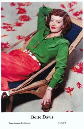 Bette Davis - Hollywood Movie Star/actress Glamour Modern 2000 Postcard