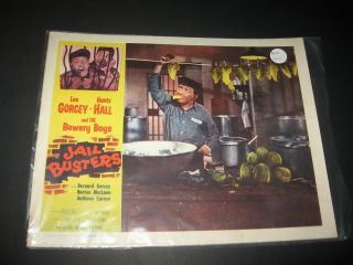 11 X 14 Movie Lobby Poster - " Jail Busters " - Gorcey - Hall Bowery Boys