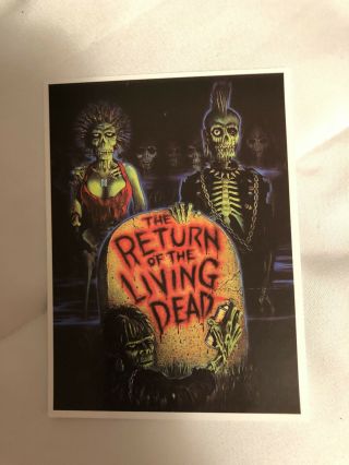 Sticker - Return Of The Living Dead - Horror Movie - Zombies,  Tarman,  Brains