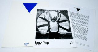 Iggy Pop 8x10 " Photo Virgin Label Press Promo Kit Beat Em Up 2001