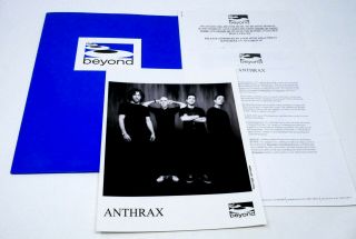 Anthrax 8x10 " Photo Beyond Label Press Promo Kit 2001