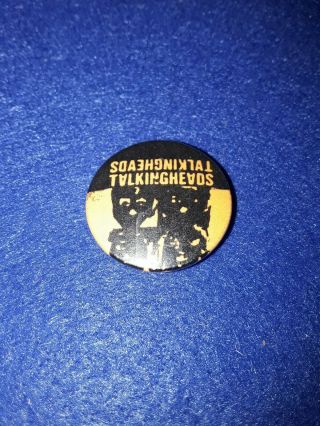 Vintage 80s Talking Heads Wave Rock Band Badges Pin