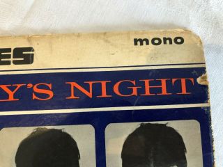 BEATLES VINYL RECORD ALBUM HARD DAYS NIGHT PARLAPHONE COLLECTIBLE RARE MONO 1964 3