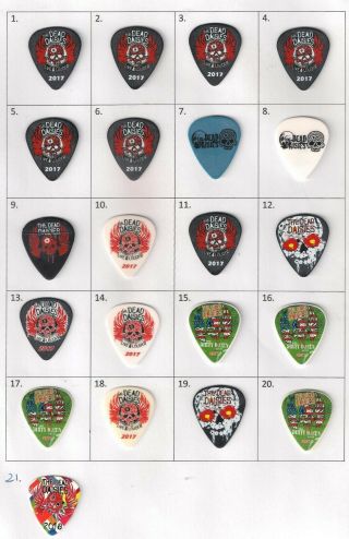 (7 Of 21) Rare And Collectable The Dead Daisies Guitar Pick / Plectrum