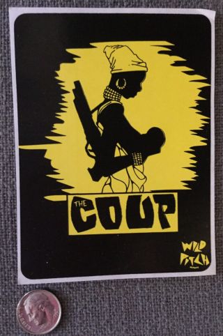 Rare The Coup 90s Promo Sticker Vtg Hip - Hop Wild Pitch