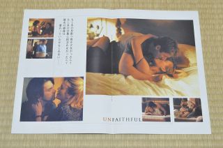 Unfaithful Japan Movie Program 2002 Richard Gere Adrian Lyne Diane Lane 5