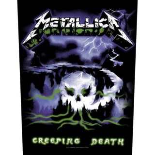 Metallica - " Creeping Death " - Large Size - Sew On Back Patch - U.  K.  Seller