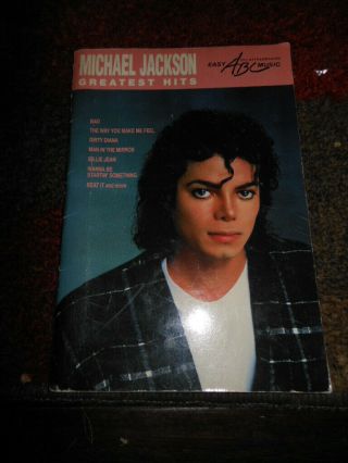 Vintage Michael Jackson Greatest Hits Piano Sheet Music Book Warner/leonard 1989