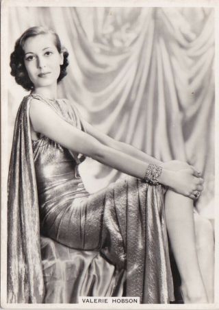 Valerie Hobson - Ardath Hollywood Movie Star Pin - Up/cheesecake 1938 Cigaret Card