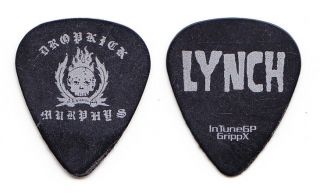 Dropkick Murphys James Lynch Concert - Black/silver Guitar Pick - 2011 Tour