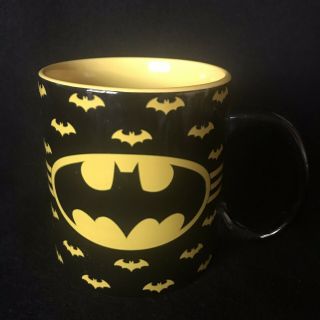 Batman 20 Oz Ceramic Coffee Mug Cup Dc Comics Big Oversized Superhero Black