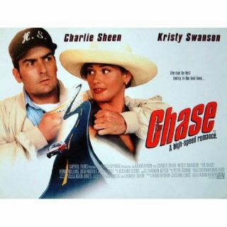 The Chase Movie Poster - Charlie Sheen,  Kristy Swanson - 12 X 16 Inches