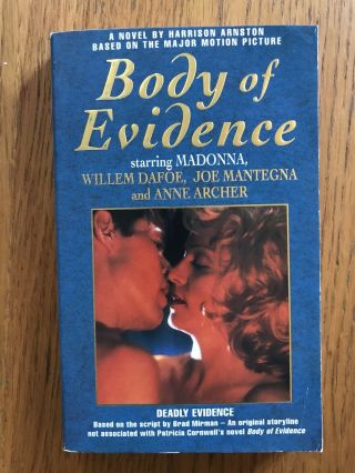 Madonna Body Of Evidence Novel Paperback Book 1993 Rare