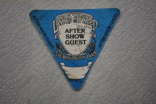Lynyrd Skynyrd Authentic Aftershow 1987 - 1988 Tribute Tour Backstage Pass