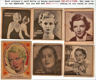 Constance Bennett 1933 General Gum  One Card Only (top Left)