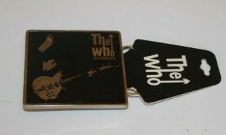 2005 The Who Pete Townsend Belt Buckle Plus 2011 Bic Lighter The Who