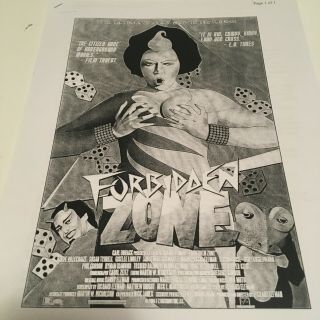 Rare Press Packet Forbidden Zone Richard Elfman Oingo Boingo Cult Film 1980s