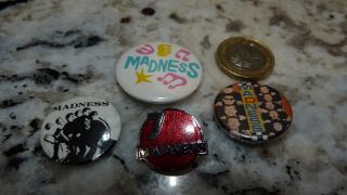 4 X Vintage Madness Ska 2 Two Tone Walt Jabsco Badge Pin Button Set B