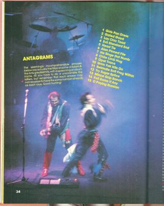 ADAM AND THE ANTS ANNUAL 1983 Hardcover Book Ex 4