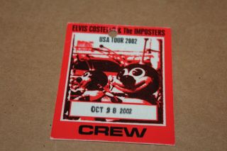 Elvis Costello - Backstage Pass - Postage -