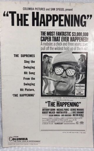 1967 Columbia “the Happening” Movie Press Book Faye Dunaway The Supremes