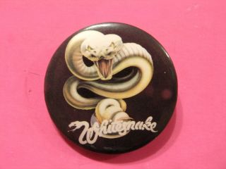 Whitesnake Official1987 Vintage Button Badge Pin Not Cd Lp Patch Shirt Uk Import