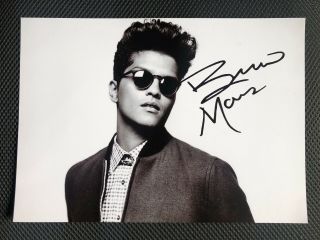 Bruno Mars Signed Photo