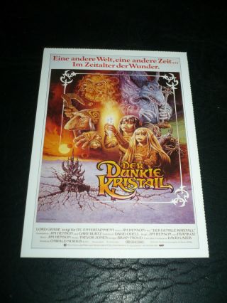 The Dark Crystal,  Film Card [jim Henson,  Frank Oz]
