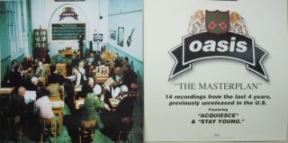 Oasis 1998 The Masterplan 2 Sided Promo Poster/flat Flawless Old Stock