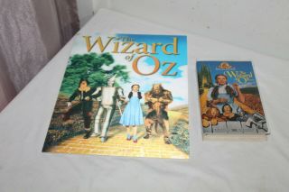 Large Wizard Of Oz Book And Vhs Tape