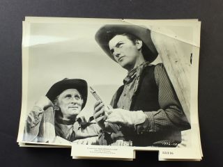 Three 1955 Man Without A Star Western Movie Still Photos Kirk Douglas